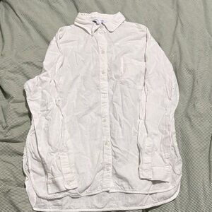 Old Navy The boyfriend White Linen Shirt